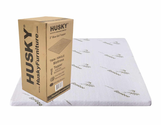 2" Gel Memory Foam Mattress Topper with Bamboo Cover