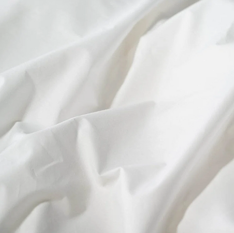 Skylark+Owl's Organic Collection Cotton Percale Sheet Set ( Pure White)