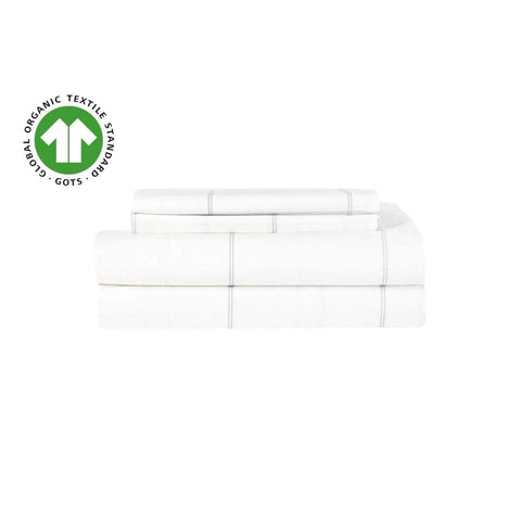Skylark+Owl's Organic Collection Cotton Percale Sheet Set